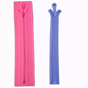 Creative Zipper Shape Silicone Fondant Cake Mold DIY Baking Tools For Chocolate Candy Resin Crafting Kitchen Decorating Tools