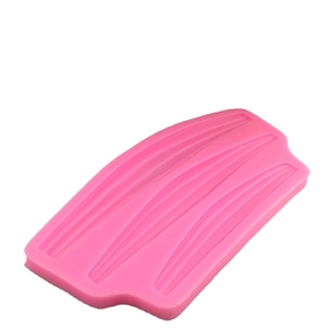 Stampo in silicone rosa con tre nastri decorativi per torte e decorazioni in fondente