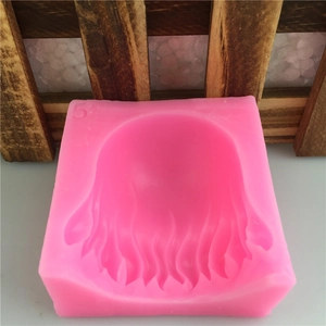 Pink silicone mold for cartoon hairstyle fondant cake decorating and DIY crafts