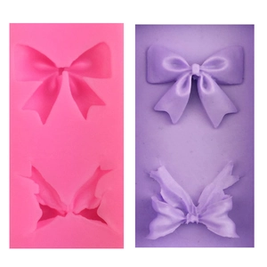 Moule en Silicone Nœud Papillon pour Gâteau Fondant Chocolat Savon Fait Main DIY Outils de Cuisine Décoration de Gâteau