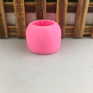 Rosa 3D Kürbis Silikonform für handgemachte Seifen, Kerzen und Fondantkuchen Dekoration