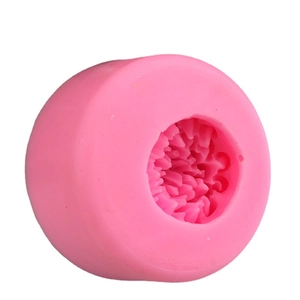 Pink floral silicone mold for handmade fondant cake and chocolate crafting projects