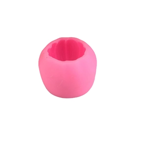 Rosa Silikonform in 3D-Kürbisform für DIY Seifen und handgemachte Duftkerzen