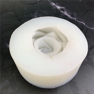 Translucent rose flower silicone mold for handmade soap and DIY resin candle making