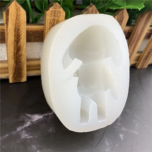 Stampo in silicone a forma di coniglio carino per candele profumate e artigianato fai da te