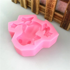 Moule en silicone rose en forme de grenouille pour savon artisanal et pâtisserie DIY