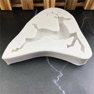 Classic running reindeer silicone mold for DIY chocolate baking and resin art crafts