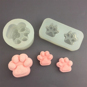 Cute Cat Paw Silicone Mold DIY Baking Chocolate Cake Plaster Soap Mould Flexible Heat Resistant Handcrafted Kitchenware