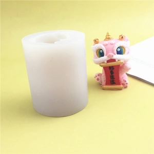 3D Pixiu mythical beast silicone mold for DIY plaster resin candles and handicrafts