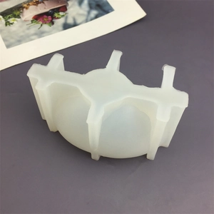 Translucent white silicone seal DIY mold with reinforcement ribs for candle and soap making