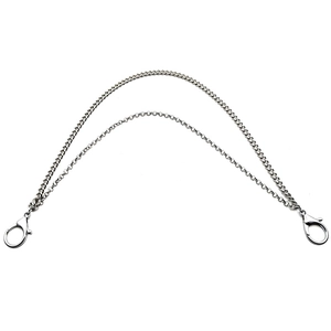 Double-layer stainless steel punk waist chain with lobster clasps for hip-hop style