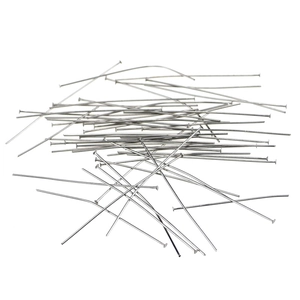 304 Stainless Steel T Pins Flat Head Pins For DIY Jewelry Making Handmade Earring Necklace Craft Findings Silver Tone