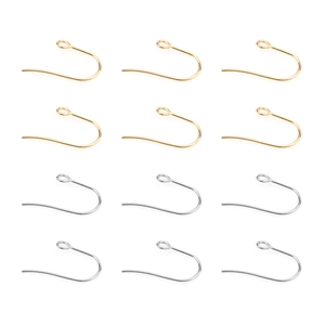 U-förmige Edelstahl-Ohrhaken in Gold und Silber für DIY-Schmuckherstellung Zubehör