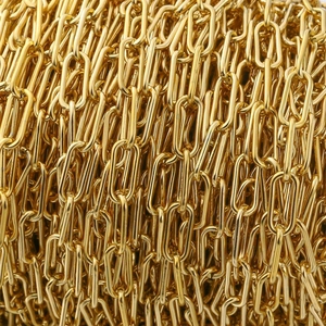 7mm gold stainless steel oval chunky chain links for DIY necklace and bracelet jewelry