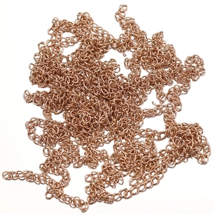 5cm rose gold stainless steel extension chain links for DIY jewelry making accessories