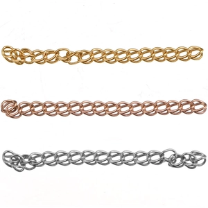 Stainless Steel Jewelry Extender Chain For Necklace Bracelet DIY Jewelry Making Findings Extension Chain Accessory
