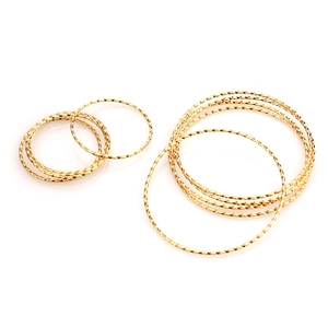 Edelstahl Gedrehte Kreis Anhänger Spiral Textur Verbinder DIY Schmuck Herstellung Zubehör Gold Silber Reifen Bastelkomponenten