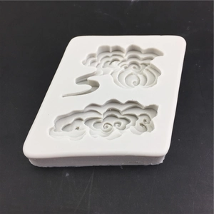 DIY silicone mold with traditional Chinese cloud patterns for fondant and handmade crafts