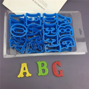 Large English Alphabet Letters Cookie Cutters Set Durable Plastic Biscuit Mold For Fondant Cake Pastry Decorating DIY Baking Tools