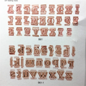 Set of 26 uppercase and lowercase alphabet cookie cutters for DIY fondant and baking