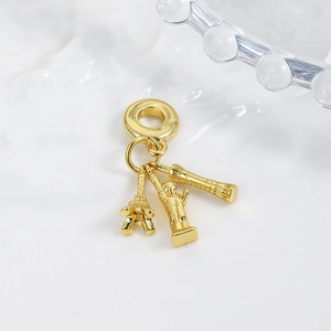Gouden Eiffeltoren en Vrijheidsbeeld hanger voor DIY sieraden armbanden accessoires