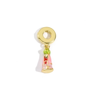 Gouden Maagd Maria hanger met kleurrijk emaille voor het maken van DIY-sieraden