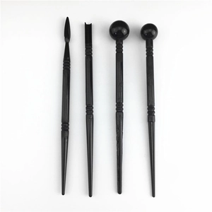 Fondant Modeling Tool Plastic Petal Texture Modeling Pen Cake Decorating Stick DIY Clay Sculpting Tool Professional Baking