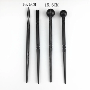 4-piece black fondant modeling tools set for cake decorating and clay sculpting crafts