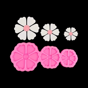 Moule en Silicone Fleur de Trèfle Pour Décoration de Gâteau Fondant Chocolat Savon Résine Argile Outil de Cuisson DIY Forme de Fleur Rose