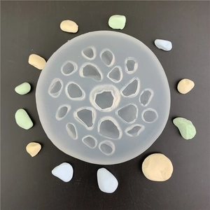 Cobblestone Shape Silicone Mold For DIY Chocolate Cake Decorating Handmade Aroma Stone Soap Craft Making Baking Tools