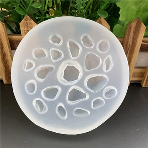 Pebble stone silicone mold with 20 cavities for chocolate and cake DIY decoration