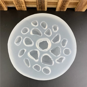 20-cavity pebble-shaped silicone mold for DIY chocolate and cake decoration