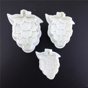 Grape Shape Spring Press Fondant Mold Plastic Cookie Cutter Embossing Tools For DIY Cake Decorating Baking Accessories