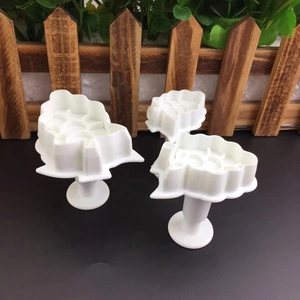 3Pcs set of grape leaf plunger cutters for cake decorating and fondant baking molds