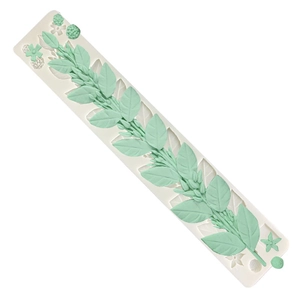 Jasmine leaf and vine flower silicone mold for fondant cake and baking crafts