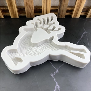 Stampo in silicone a forma di renna natalizia per cioccolato e decorazione dolci