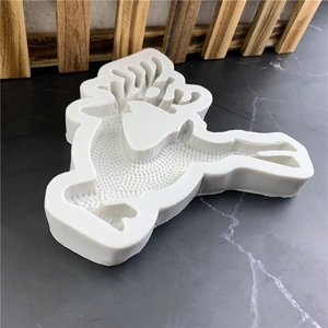 Stampo in silicone a forma di renna natalizia per cioccolato e artigianato fai da te