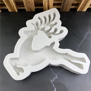 Stampo in silicone a forma di renna di Natale per decorazioni in cioccolato