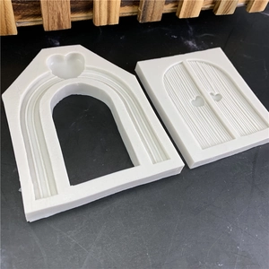 Silicone door and heart frame molds for fondant cake decorating and DIY crafts