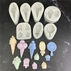 Ice Cream Cone Cupcake Heart Lollipop Silicone Molds For Cake Decoration Candy Fondue DIY Baking Tools Dessert Shaped Mold