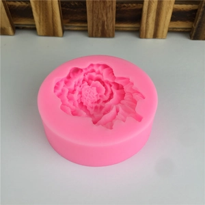 Stampo in silicone peonia rosa per torte a fiori fai da te e sapone fatto a mano