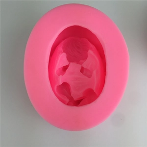 Stampo in silicone rosa viso neonato per dolci fai da te fondente e produzione di sapone