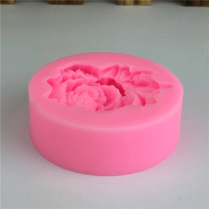 Stampo in silicone a forma di peonia per dolci fai da te, pasta di zucchero e cioccolato