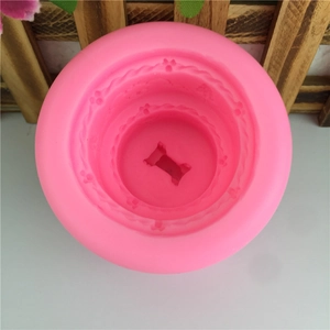 Moule en silicone rose château carrosse pour chocolat et décoration de gâteau fondant avec 5.5