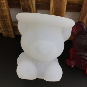3D bear silicone mold for creative ice cubes, coffee, and DIY chocolate shapes