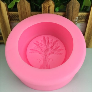 Lavendel Silikonform in Pink für DIY Seife, Fondant und Gips zum Basteln und Backen