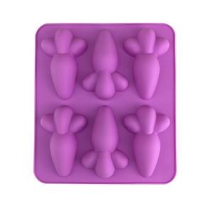 Carrot Shape Silicone Cake Mold For Baking Chocolate Jelly Pudding Handmade Soap Creative DIY Vegetable Silicone Mold