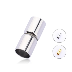 Polished magnetic jewelry clasps for DIY bracelets and necklaces in silver and gold