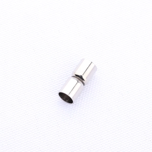 Polished silver magnetic clasp connectors for DIY bracelets and necklaces jewelry making