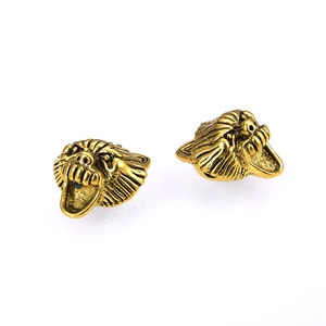 Retro DIY legering dierenkop bedeltjes in antiek goud voor het maken van armband sieraden